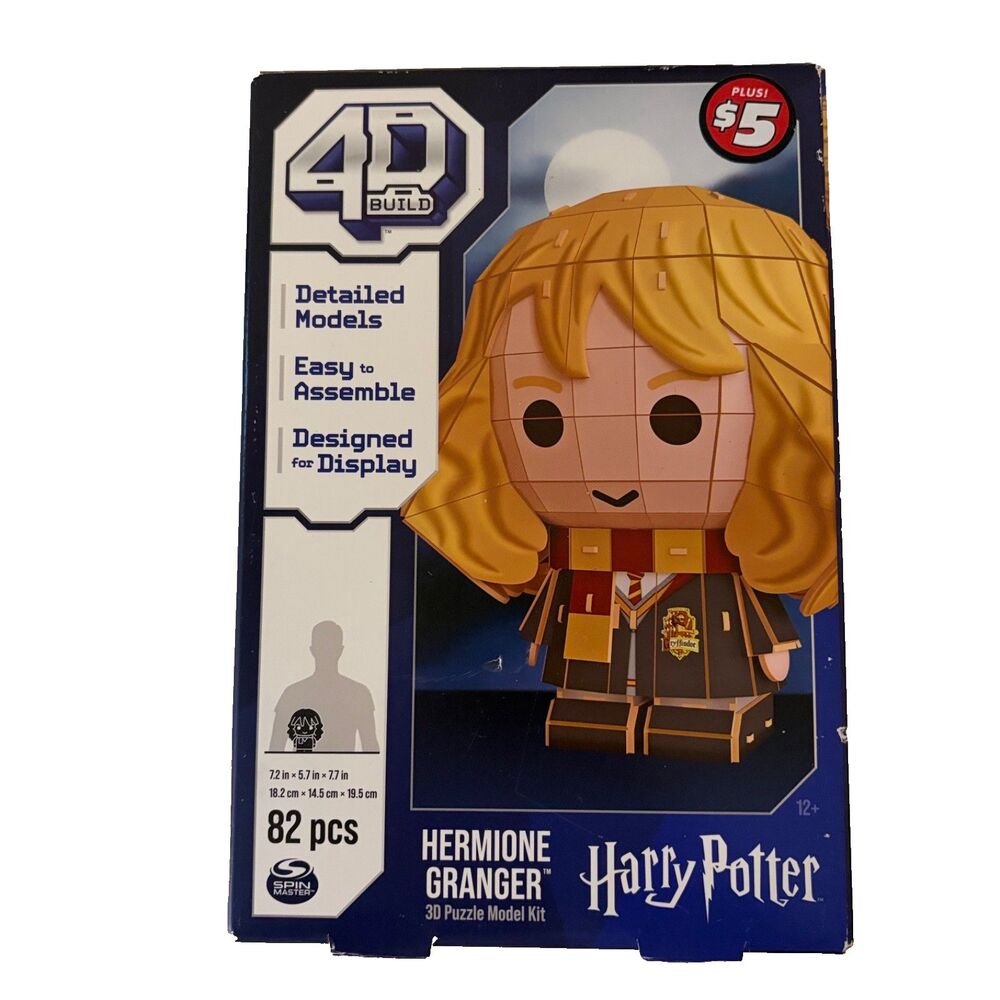 4D Build Harry Potter Hermione Granger 3D Puzzle Model Kist 82 PCS NIB